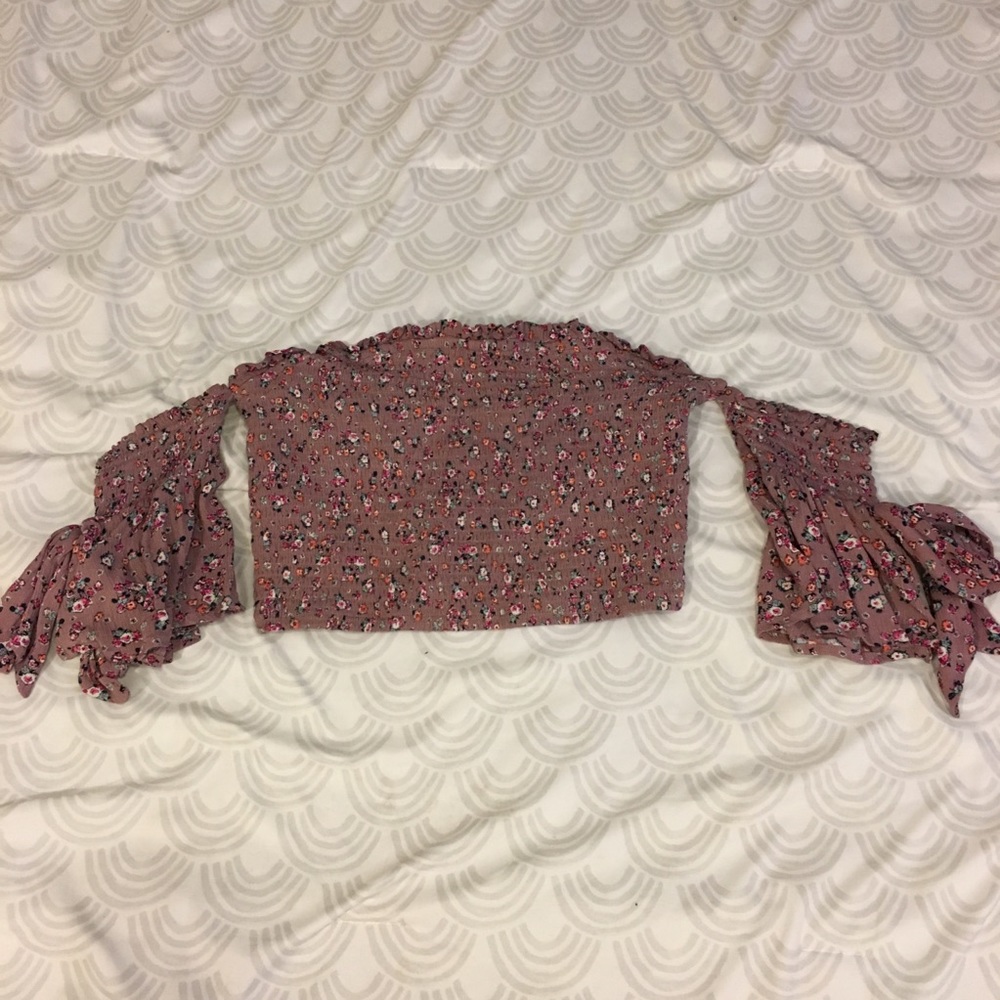 Floral Smocked Crop Top